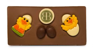 chocolade tablet Pasen met logo