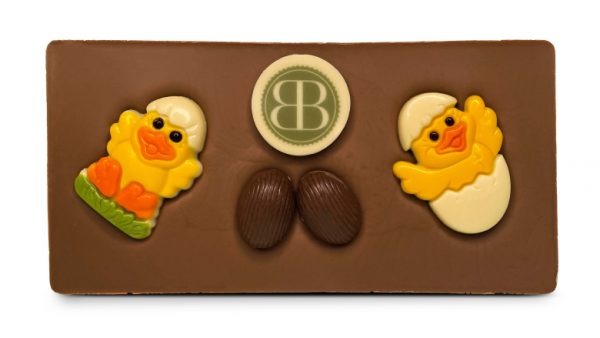 chocolade tablet Pasen met logo