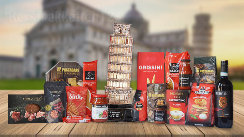 Italiaans pakket met 3D puzzel toren van Pisa