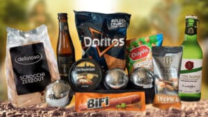 Zomerpakket Jeu de Boules 2025 lekker zomers pakket met jeu de boules ballenset en lekkere snacks en drankjes